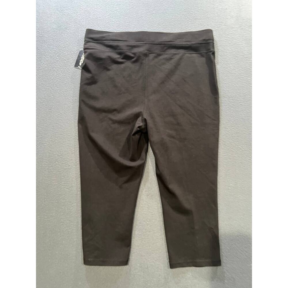 ID Ideology Size Plus 2X Leggings Colorblocked Cropped Storm Black A010097 - Picture 11 of 12